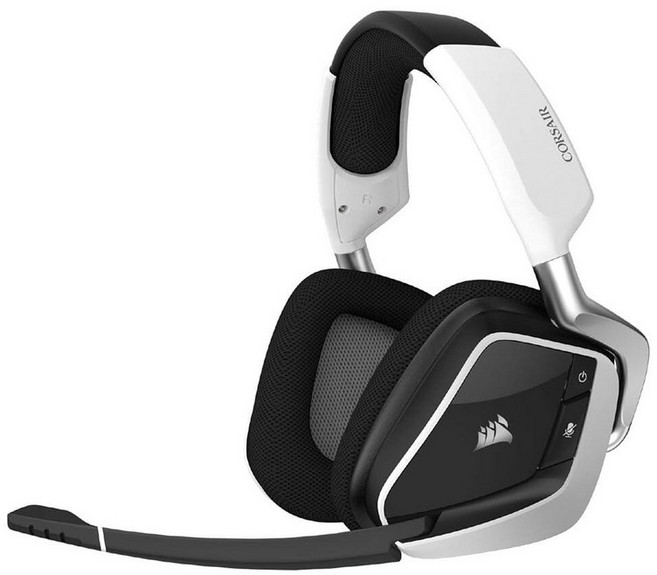 Corsair 보이드 RGB 엘리트 무선 프리미엄 게이밍 헤드셋 화이트 (CA-9011202-NA), VOID RGB 엘리트 무선