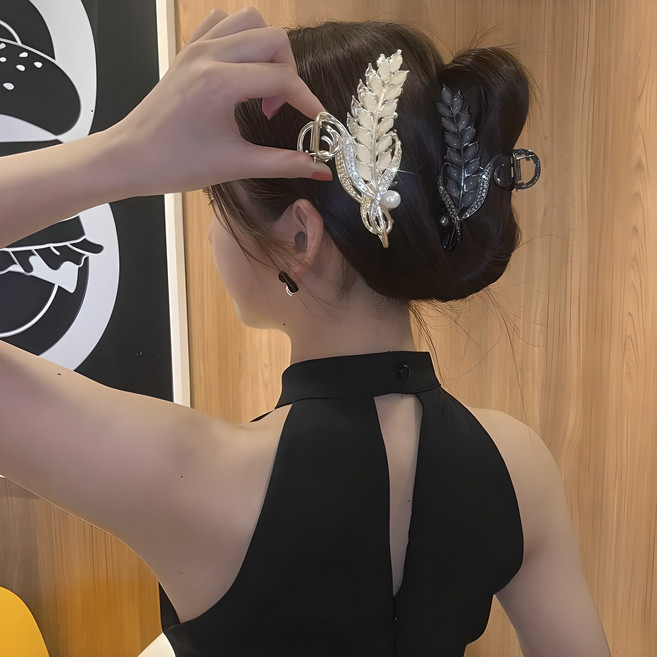 [2종세트] 럭셔리 유럽풍 헤어집게 머리집게핀 헤어 악세사리