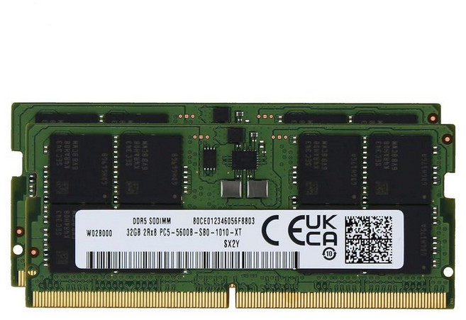 SK Hyn(하이닉스) 오리지널 8GB (1x8GB) DDR5 5600MHz PC5-44800 SODIMM 언버퍼드 Non-ECC 1Rx16 CL46 1.1v HMCG66AGB, 호환 메모리, 5600MHz 메모리