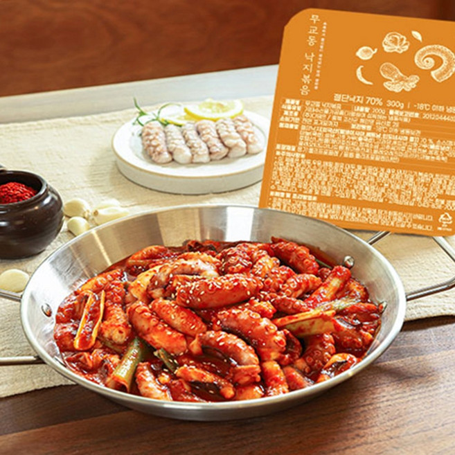 양념낙지볶음밀키트 무교동 낙지볶음 300g 냉동 양념 낙지 밀키트 양념낙지밀키트, 무교동 낙지볶음 300g 258758