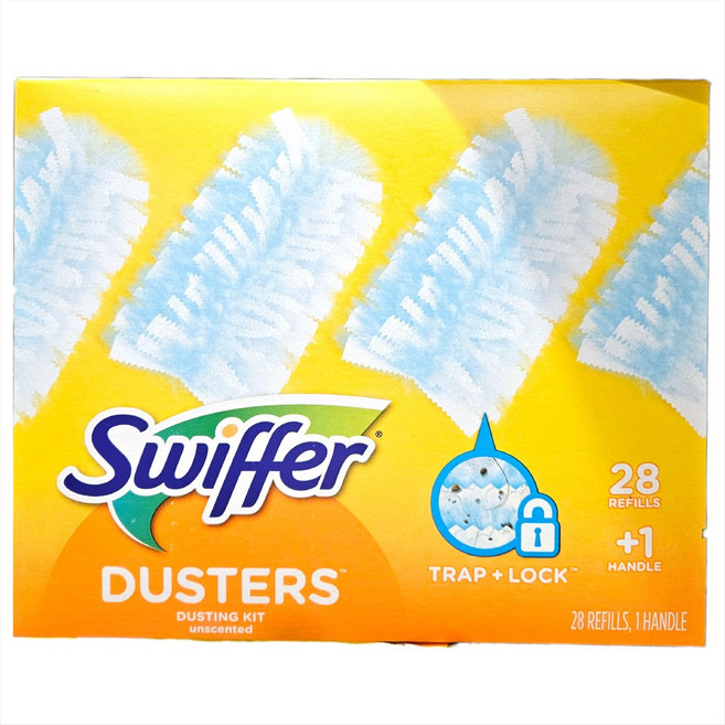 스위퍼 더스터 먼지떨이 세트 핸들1 리필28, 1개