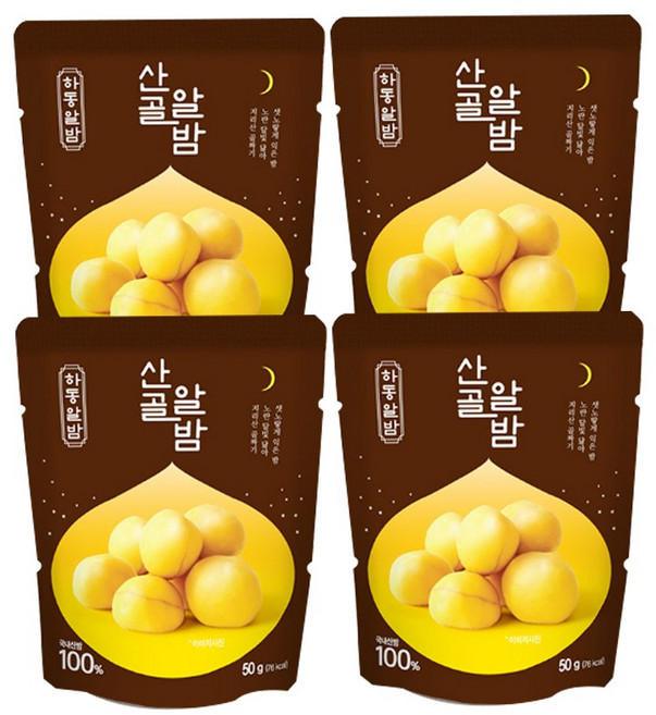 에코맘의산골이유식 산골 알밤, 4개, 50g