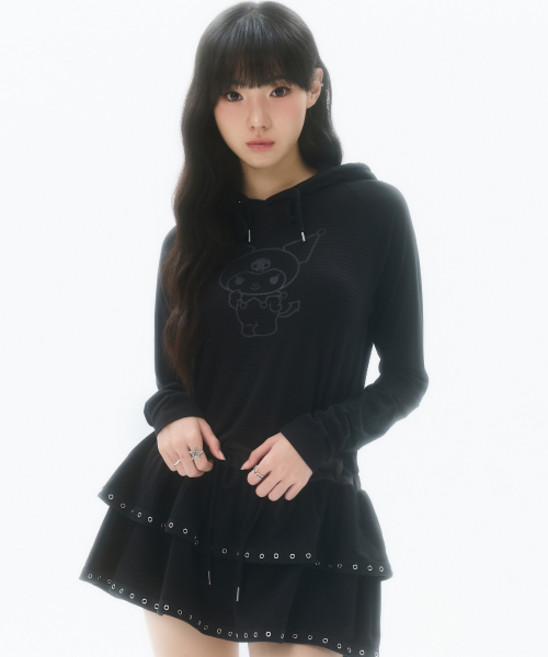 LUVISTRUE [KUROMI] LAYERED DRESS(BLACK)