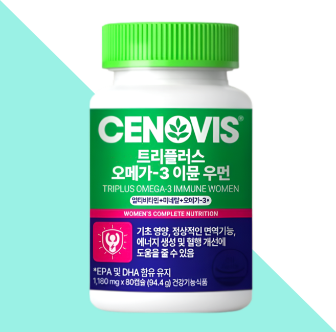 세노비스 트리플러스 이뮨 우먼 오메가3 80캡슐X1개, 80정, 1개