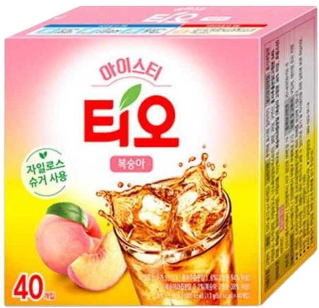 티오 아이스티 복숭아맛 40T, 1