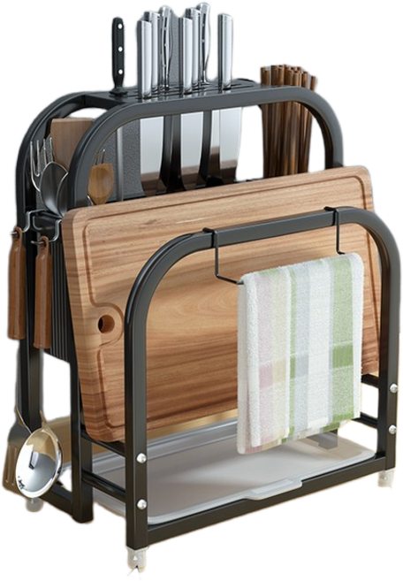 쌍천 도마 세트 헤리터 도마 거치대 칼 거치 거치대 정리대, 1개, C타입, 상세페이지 참조