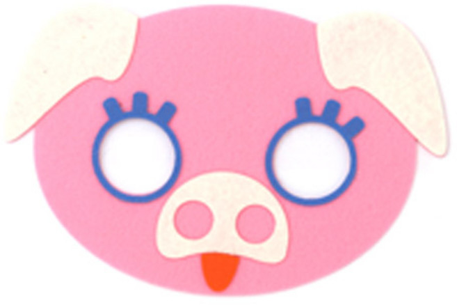 피플스파티 펠트 동물가면, 돼지