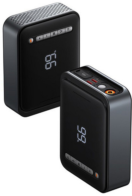 샤오미 베이스어스 휴대용 3in1 겨울철 차량용 비상시동 충전 배터리 에어펌프 점프 스타터, 샤오미 baseus 에어펌프 겸 점프스타터, 1개