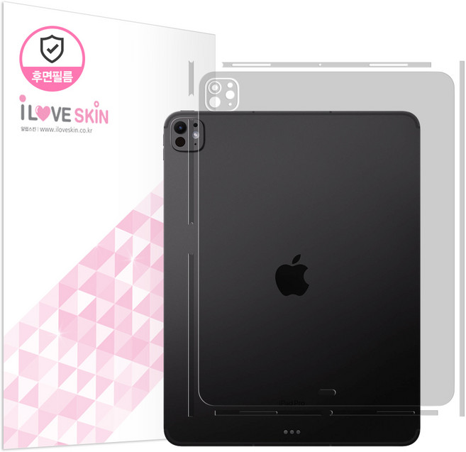 아이패드 프로 8세대 M5 7세대 M4 13인치 호환 기스 지문방지 후면보호필름 2매+부착액 측면 카메라, 아이패드프로7세대 M4 13인치, 투명 2매, 1개