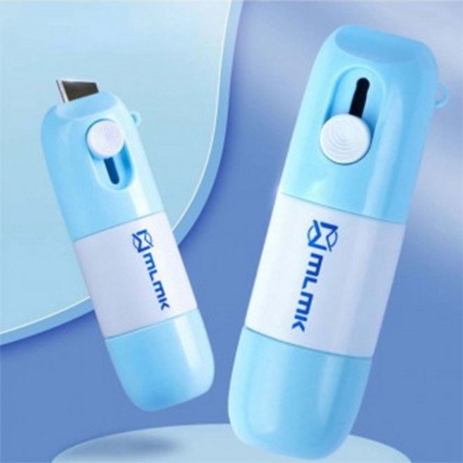 1+1 택배송장 지우개+커터 개인정보 보호 유출방지 신용카드 영수증 지우개, 택베용지지우개 2개