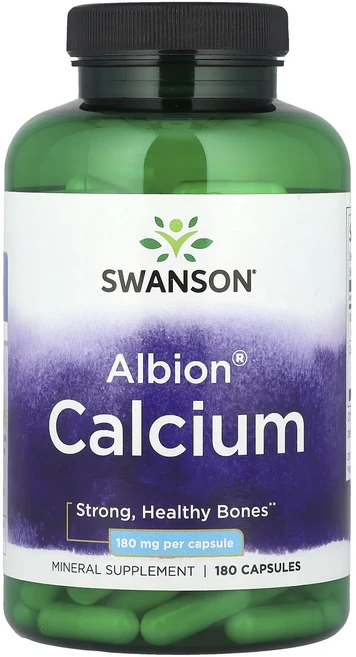 Swanson Albion® 칼슘 캡슐 180정, Swanson Albion 칼슘 캡슐 180정, 1개 - 쿠팡