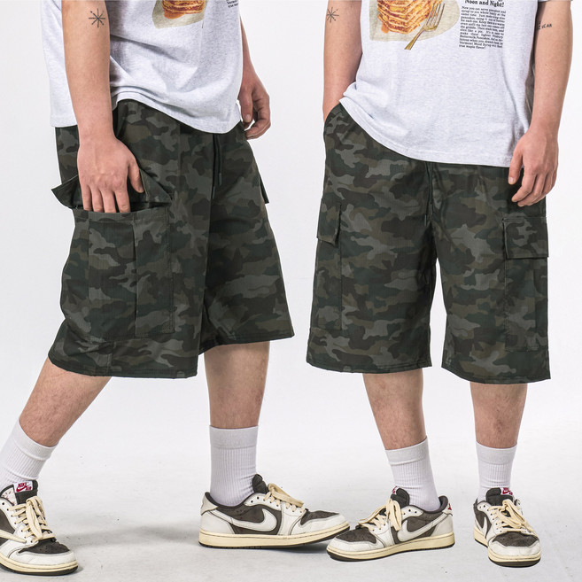 66inch 카고 버뮤다 와이드 공용 밀리터리 팬츠