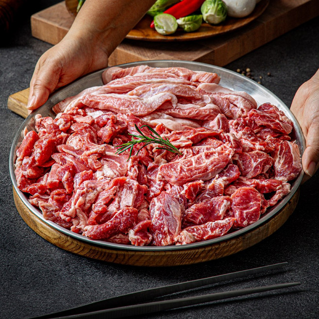 고기는 고기고 구이용 뒷고기모듬 항정살 관자살 뽈살, 3개, 500g