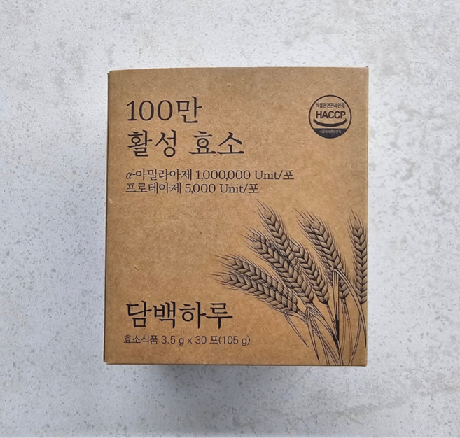 담백하루 100만 활성효소 30p, 2개, 105g