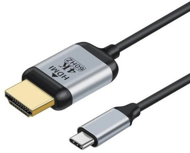 勁祥科技 Type-C轉HDMI轉接線 高清4K@60Hz投屏同屏分屏線, 1個, HDMI