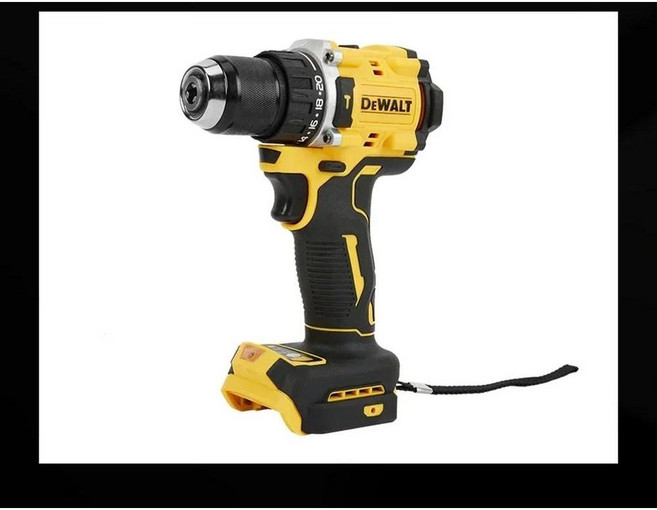Dewalt DCD805 무선 해머 드릴 드라이버 키트 충전식 드릴 드레멜 전기 전동 공구 최대 1/2 20V, 1개, 2) Bare machine