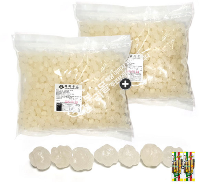 국내제조 아미푸드 별사탕(500g) x 2봉(+맛기차콘 2개포함), 500g, 2개