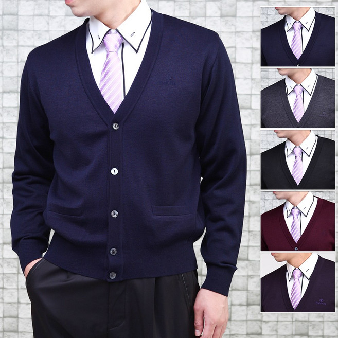 샤인힐즈 국내생산 포레버 남성 신사 가디건