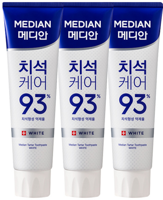 [SONIA] 메디안 화이트86% 치석케어 치약 120g 2+1, 3개
