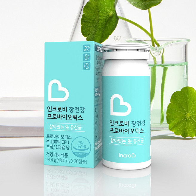 인크로비 장 건강 프로바이오틱스 유산균, 2세트, 30정
