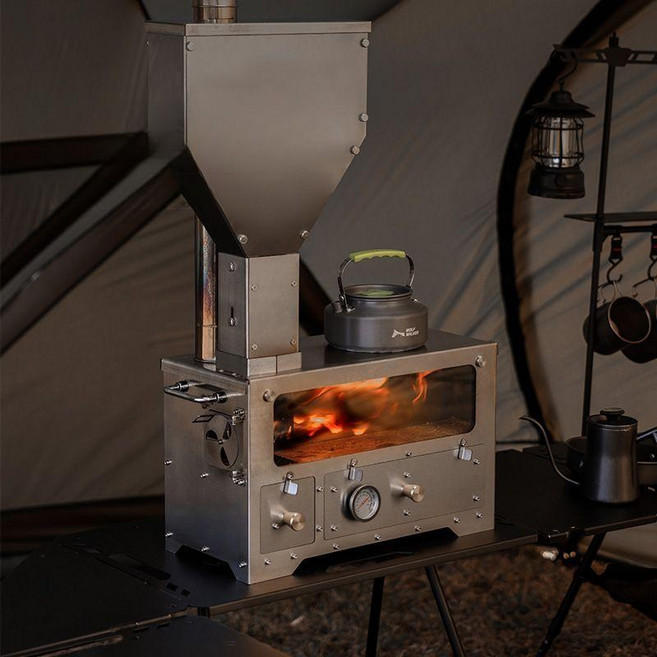 펠렛 난로 오븐 펠릿연소기 펠릿 네모난로 고급형, 단일 항목