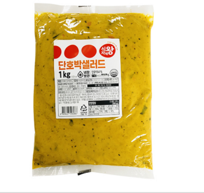 식자재왕 대용량 단호박샐러드 (냉장), 1개, 1kg