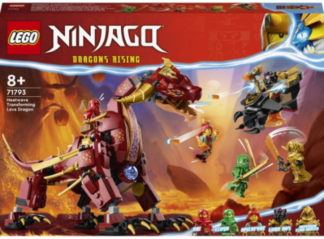레고 닌자고 71793 히트웨이브 트랜스포밍 라바 드래곤, 혼합색상, 1개