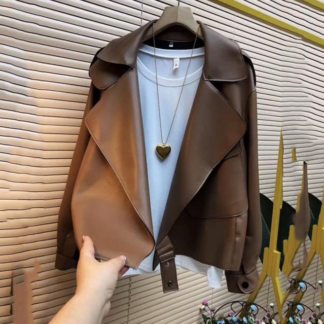 여성자켓 PU 가죽자겟 트렌치코트 바람막이 점퍼 캐주얼 ASE26010743 56