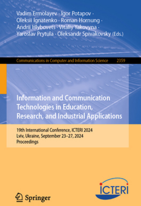 (영문도서) Information and Communication Technologies in Education Research and Industri... Paperback, Springer, English, 9783031813719