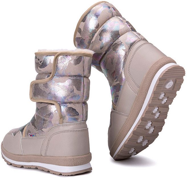 방한 스노우 부츠 기모 안감 방수 미끄럼방지 겨울 아동용 패딩 신발