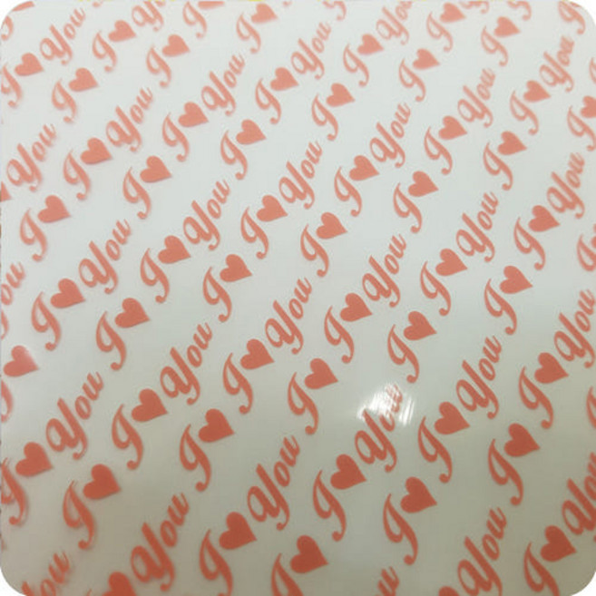 초콜릿 전사지 3ea 아이러브(핑크) No1731, 3개, 3g