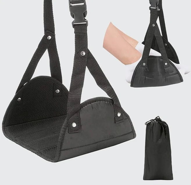 아시쥬 비행기 기내용 발걸이 여행용 발해먹