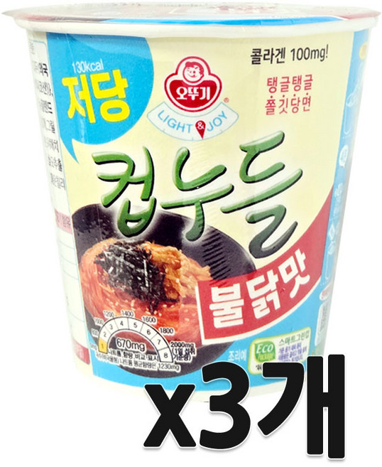 오뚜기 컵누들 불닭맛 42g, 3개