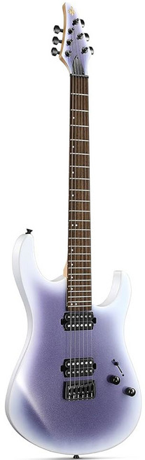 도너 일렉트릭 기타 DST-152 39인치 기타 스타터 키트 HSS 픽업 코일 분할 앰프 가방 액세서리 폴라 화이트 포함, Gradient Violet, DMT-100, 1개