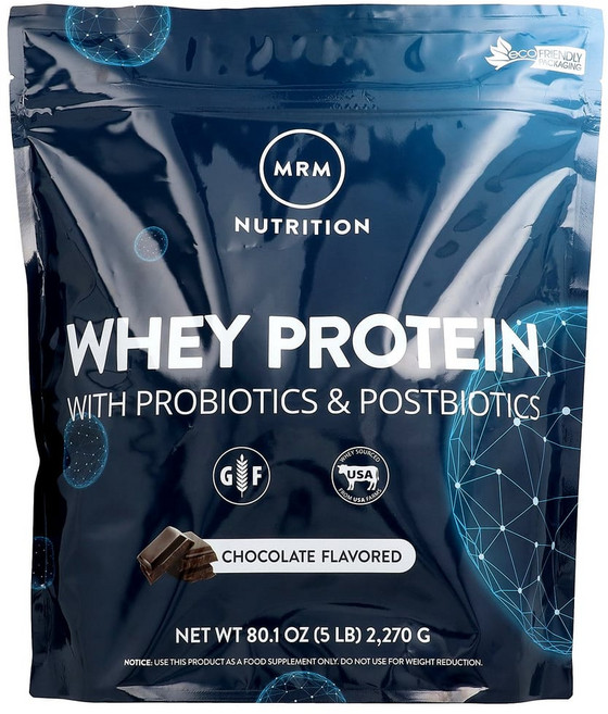 MRM Nutrition 유청 단백질 20억 프로바이오틱 초콜릿 2270g(5lb), 2.27kg, 1개