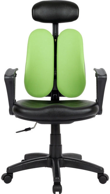 청심의자 휴먼BW 고급형 헤더형 의자 우레탄 바퀴 메쉬원단, 그린