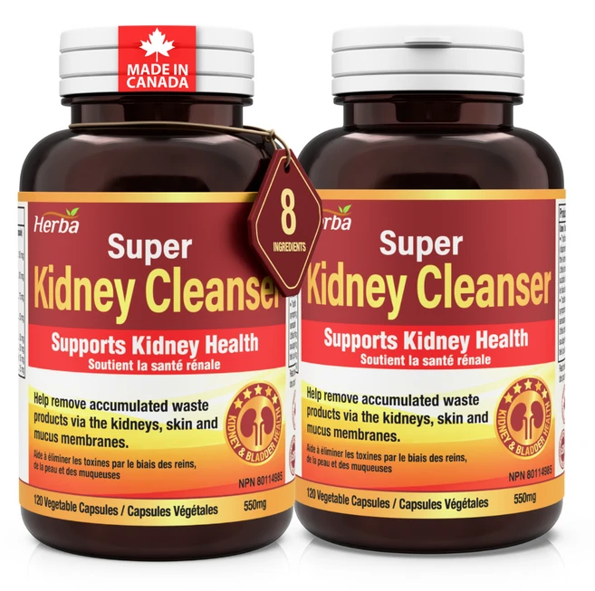 콩팥 신장 클렌즈 120식물성캡슐 키드니 클렌저 허바캐나다, 120정, 2개 - 쿠팡