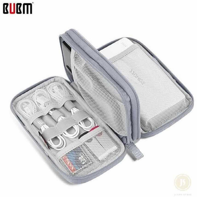 마이찰리_ bubm 디지털 액세서리 멀티수납 3단 휴대용 파우치 멀티파우치 케이블파우치 멀티디지털파우치 파우치 보조 _Mycharlie, 블랙, 스트랩형(3단)_블랙