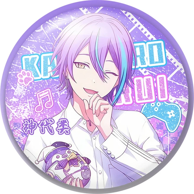 58mm 애니메이션 프로젝트 SEKAI 다채로운 무대 기적 Pjsk Aoyagi ‌ Tenma Saki 코스프레 의상 배지 핀 SPT, 01 58mm, 21