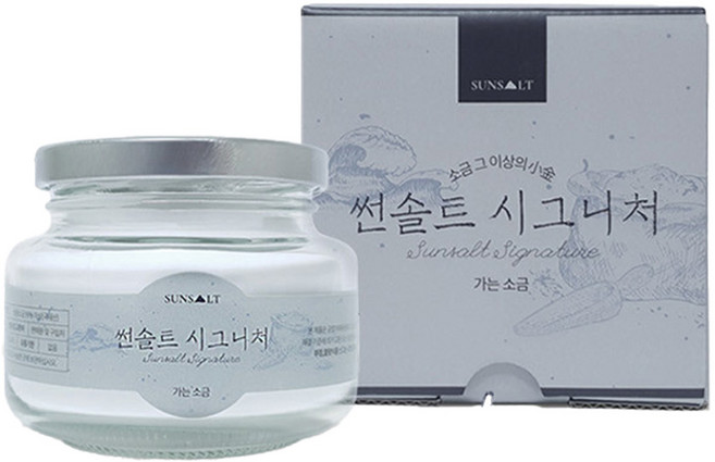 썬솔트 시그니처 용융소금 가는 소금 200g +포켓물티슈 증정, 1개