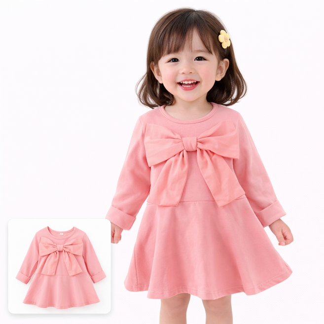 여아 원피스 공주 봄 가을 유아 드레스 생일 선물 화이트