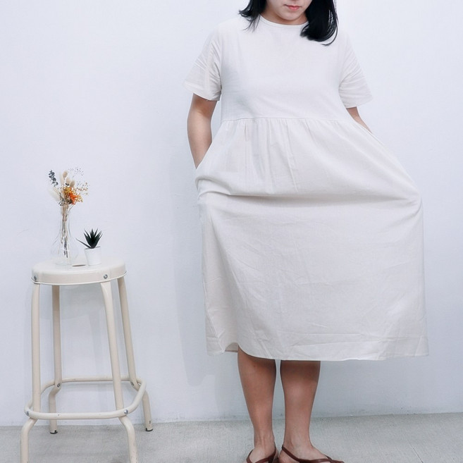 하루미유 미디 원피스 루즈핏 빅사이즈 체형커버