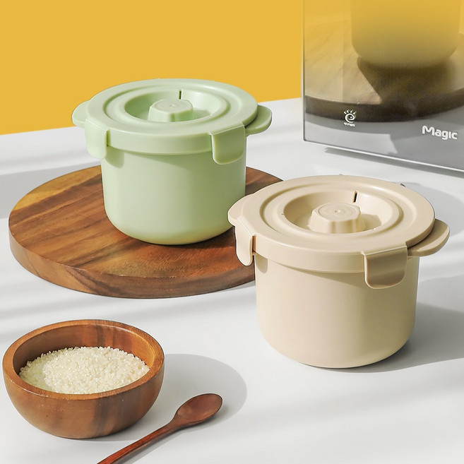 칼로쿡 전자레인지 저당밥솥 크림, 1개