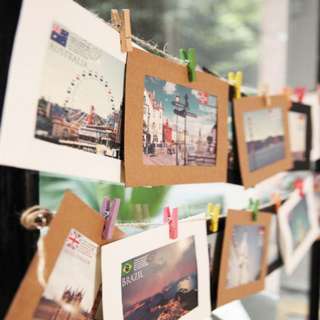 쿠런트 어린이집 유치원 종이액자, 1개, 흑백 혼합