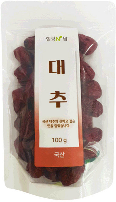 국산 대추 100g, 1개