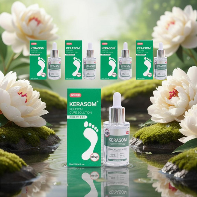 케라좀 큐어 솔루션 문제성 발톱 손톱 캐라좀, 5개, 30ml