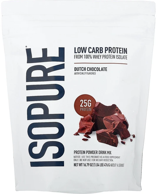 Isopure 아이소퓨어 프로틴 더치 초콜릿 476g 파우더 단백질보충제 - 쿠팡