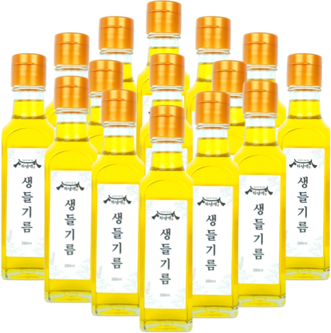 하남댁 건강지키미 저온압착 생들기름, 15개, 300ml