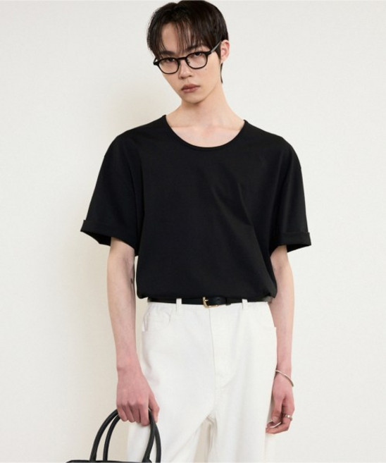 TNGT Essential U-neck T-Shirt (Black) TNTS5E207BK