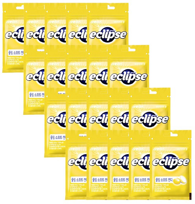이클립스 쿨링소프트캔디 레몬민트향 45g 20개